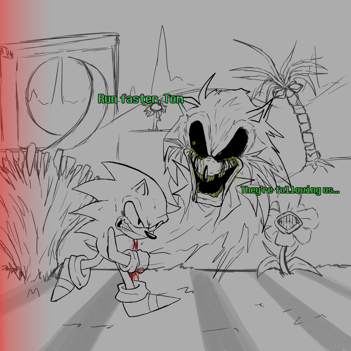 VENNE_ZZ's tweet image. #exetober DAY 2: HILL
Mortis and Tom
#execommunity #fanart