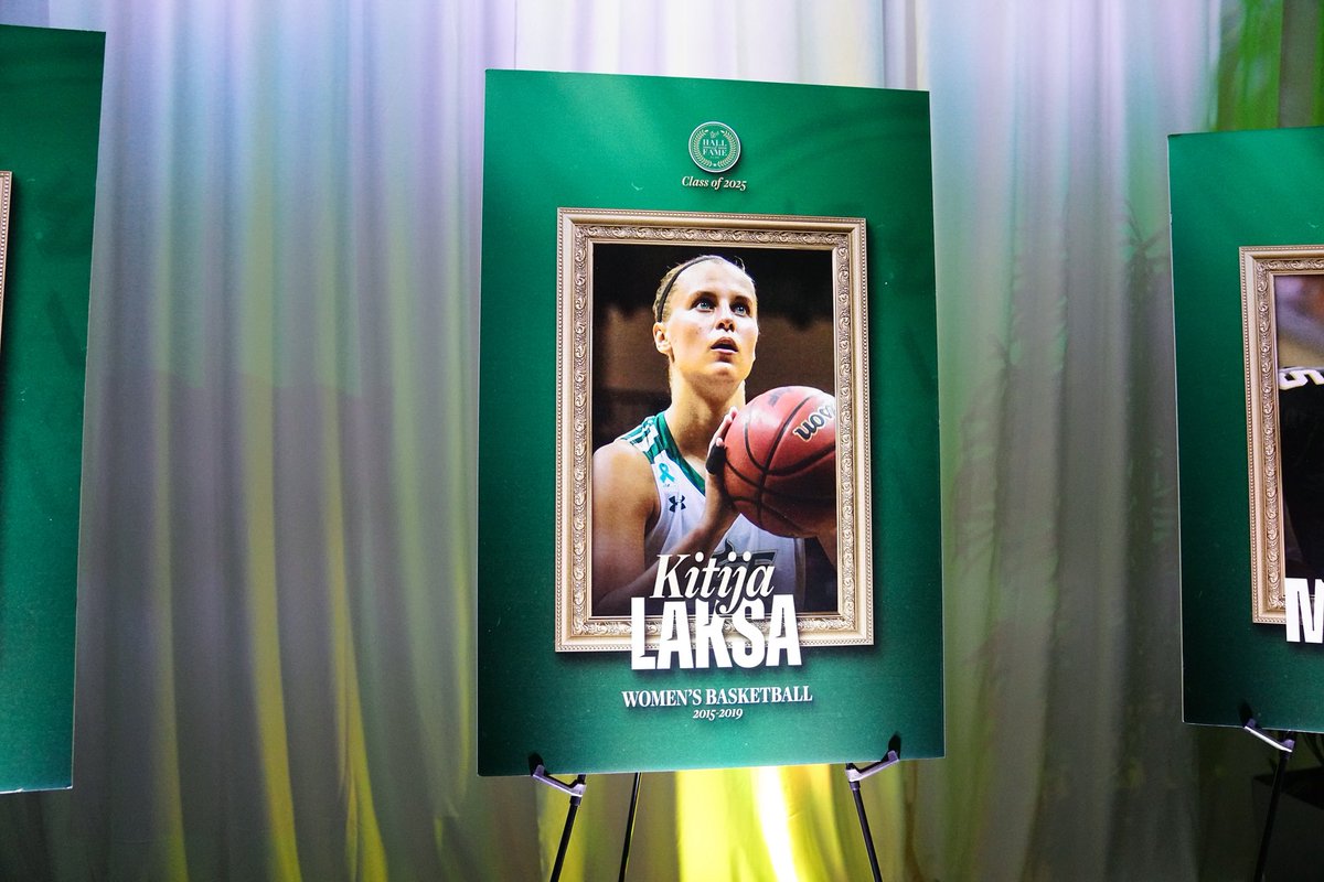 USFWBB's tweet image. A remarkable career, now etched in history. Congrats to @KitLaksa on her induction into the USF Athletics Hall of Fame!
