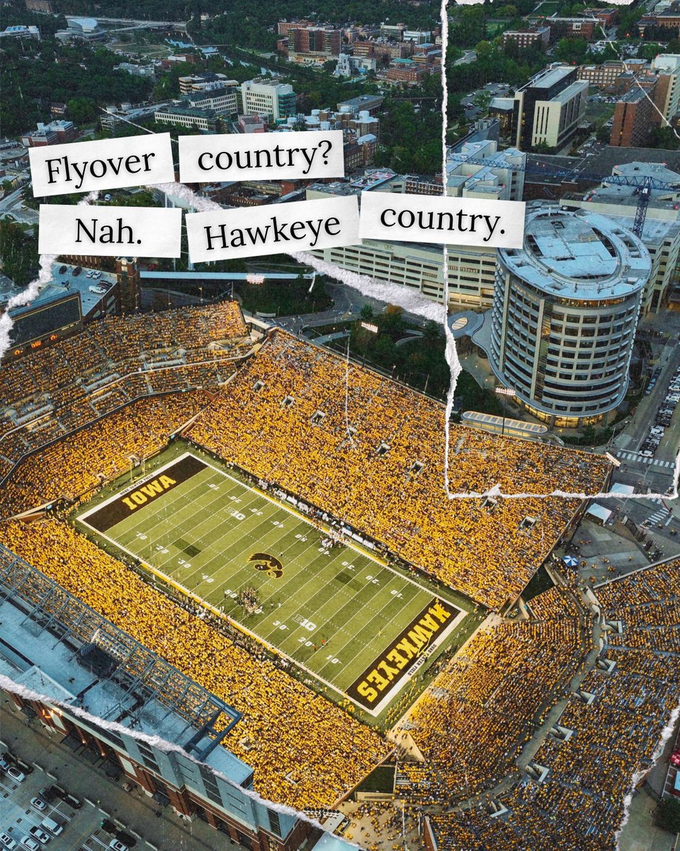 Hawkeye Country. ✈️🖤💛