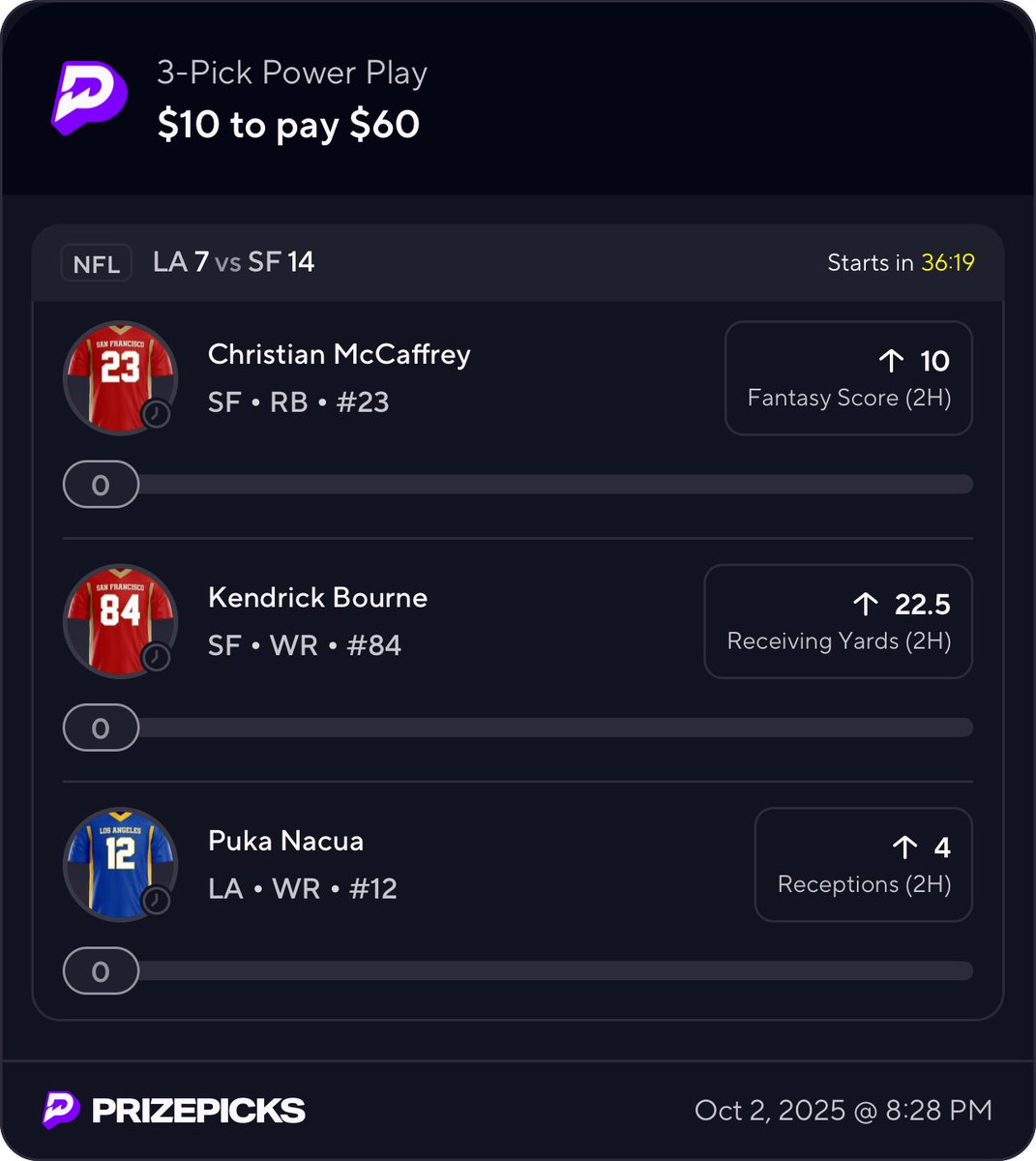 FollowOfficial's tweet photo. #NFL2H CAN i smell some $?
Copy my PrizePicks lineup using this link:
https://t.co/CukxB1jieo https://t.co/9ca5pHuQ3o