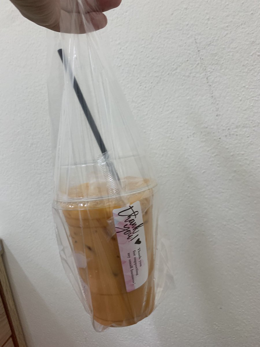 A patient gave me Thai tea.