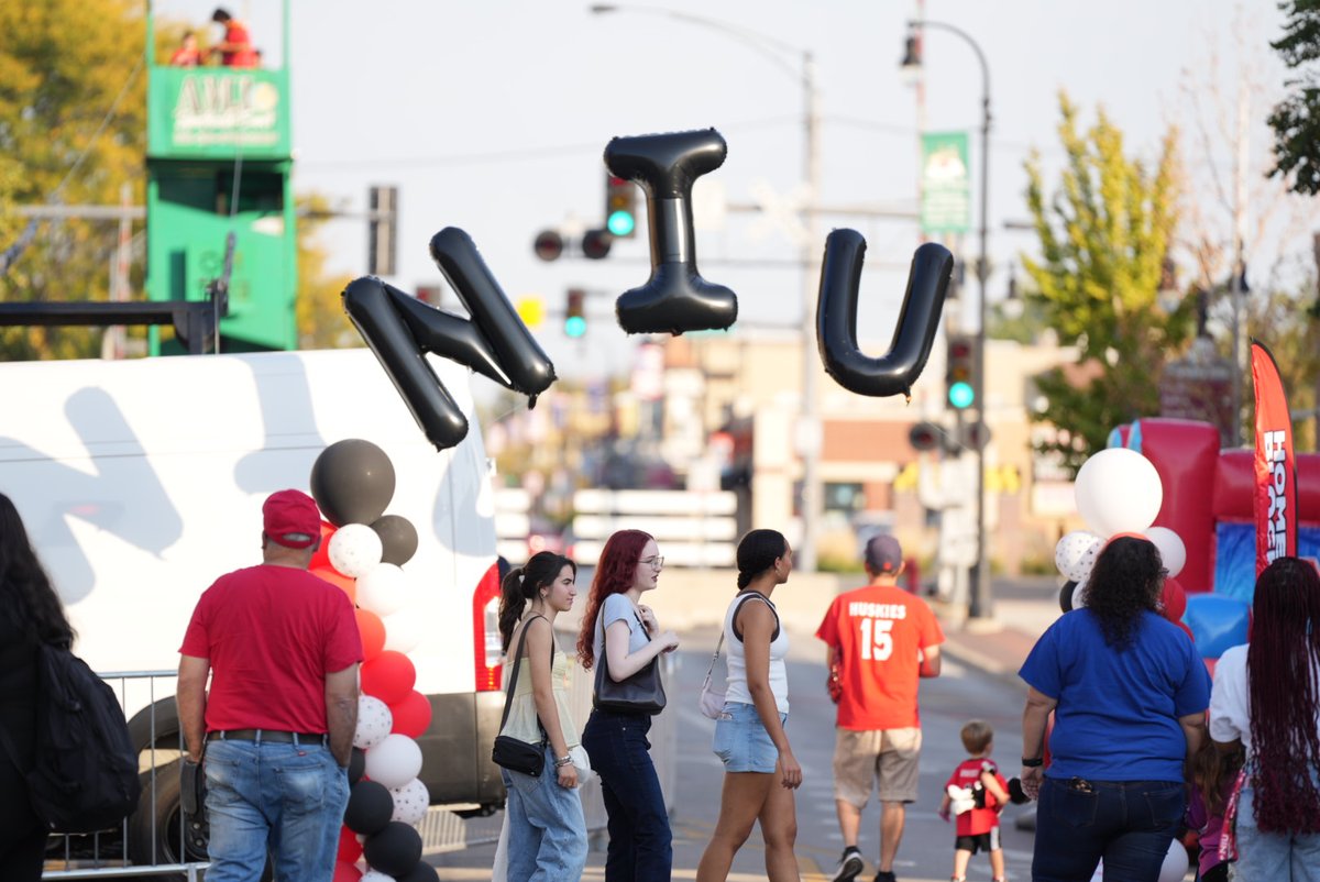 Celebrating homecoming weekend with the annual Block Party in downtown DeKalb 

#GoHuskies
