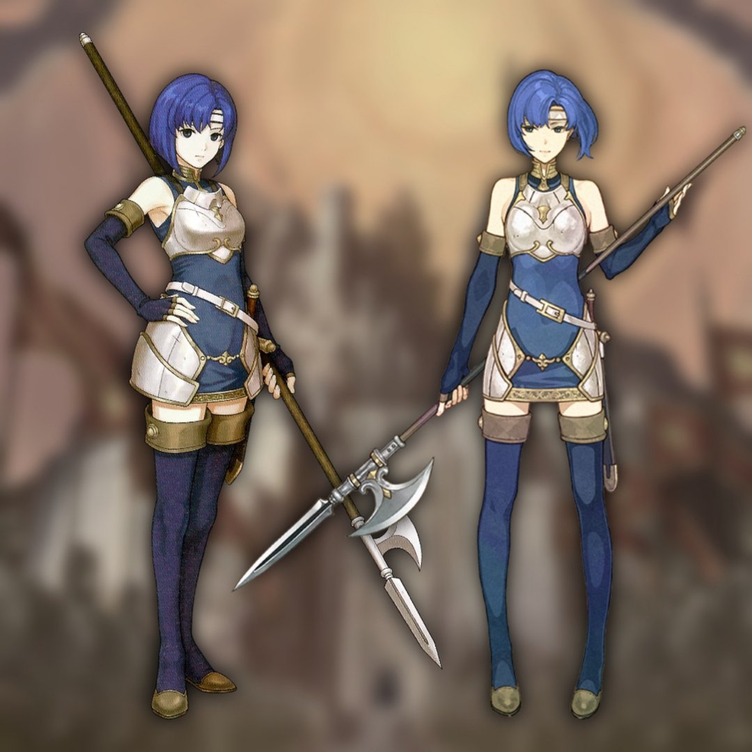 FEEchoesBot's tweet image. Official Character &amp;amp; Portrait Art:
Catria