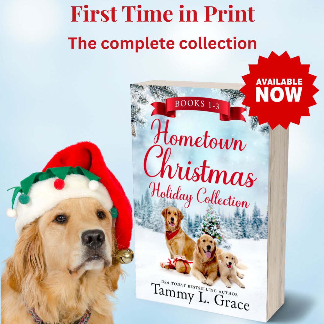 NEW RELEASE IN PRINT: for the first time, you can read my Hometown Christmas series, all three books, in print. I've bundled all three stories together in one paperback volume. Perfect for those who love print, love Christmas, and want to dive into these heartwarming holiday
