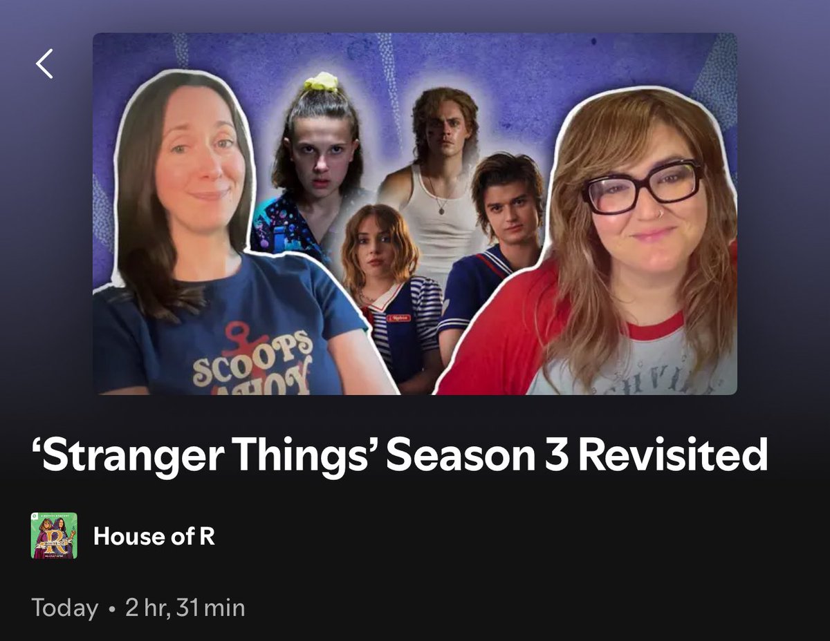 jowrotethis's tweet image. In which @MalloryRubin and I check back in on Hawkins (feat. a rare appearance of the baseball tee).

#StrangerThings 

🎧: open.spotify.com/episode/7trmXO…