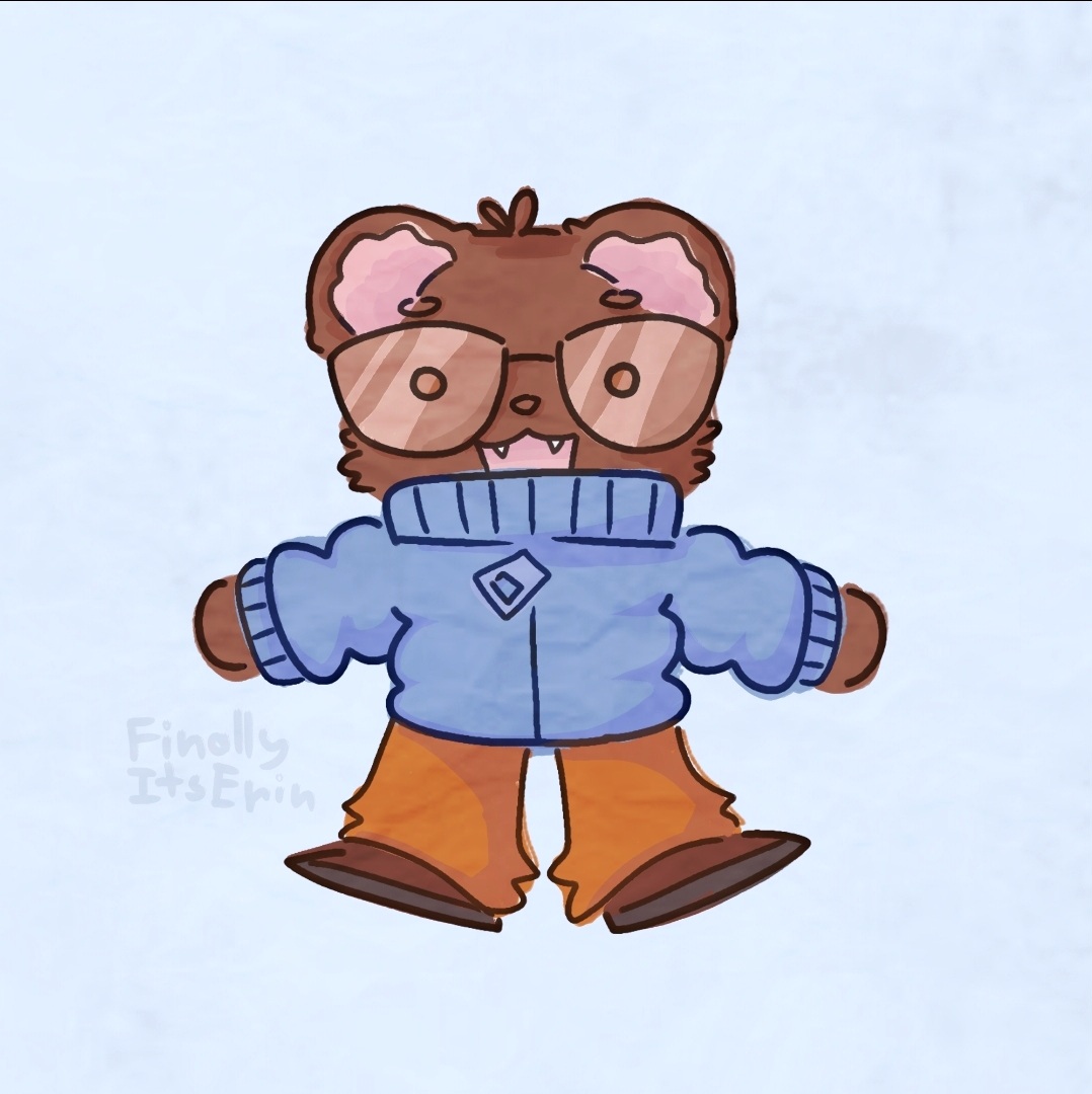 FinallyitsErin's tweet photo. Frousetober LETSGOOOO!!!!!! He be a little cozy guy <3
Prompt list by @grave_lettuce
#Frousetober #Grizzy https://t.co/VNgaFLu3BG