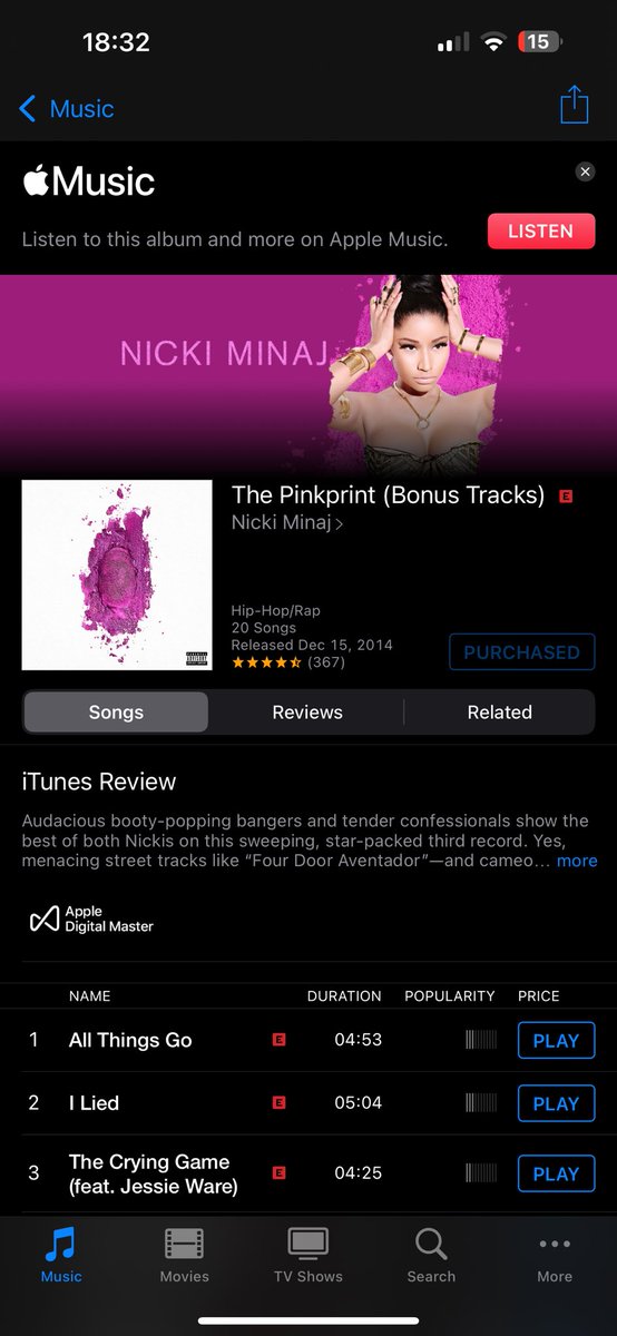 ilias_romero's tweet photo. @NICKIMINAJ Barbz make sure you go buy #ThePinkPrint #BUYTPP https://t.co/GICdDR4Pu4