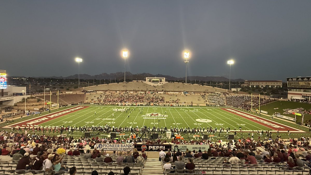 Aggie Memorial Stadium from all angles 📸

📍 Las Cruces, NM
🏫 <a href="/NMStateFootball/">New Mexico State Football</a> 
🕰️ Opened in 1978 
🪑 28,853 seats

#AggieUp