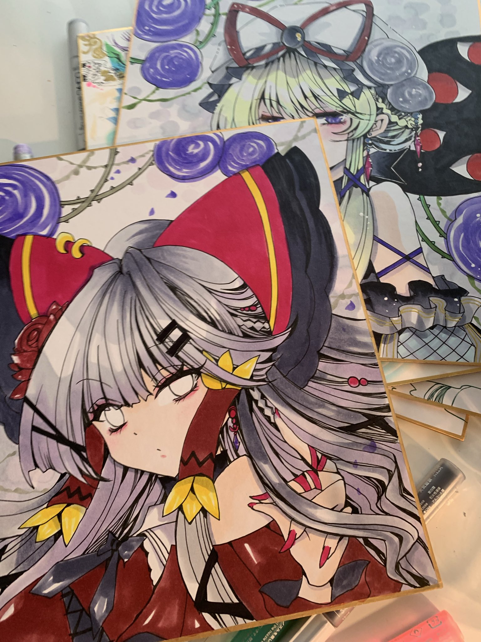 光子内親王、寒紅梅に水仙、超希少・大判画集画、新品高級額装付 Yahoo!オークション - 小妻要 〈鬼若丸〉 希少な画集より 新品