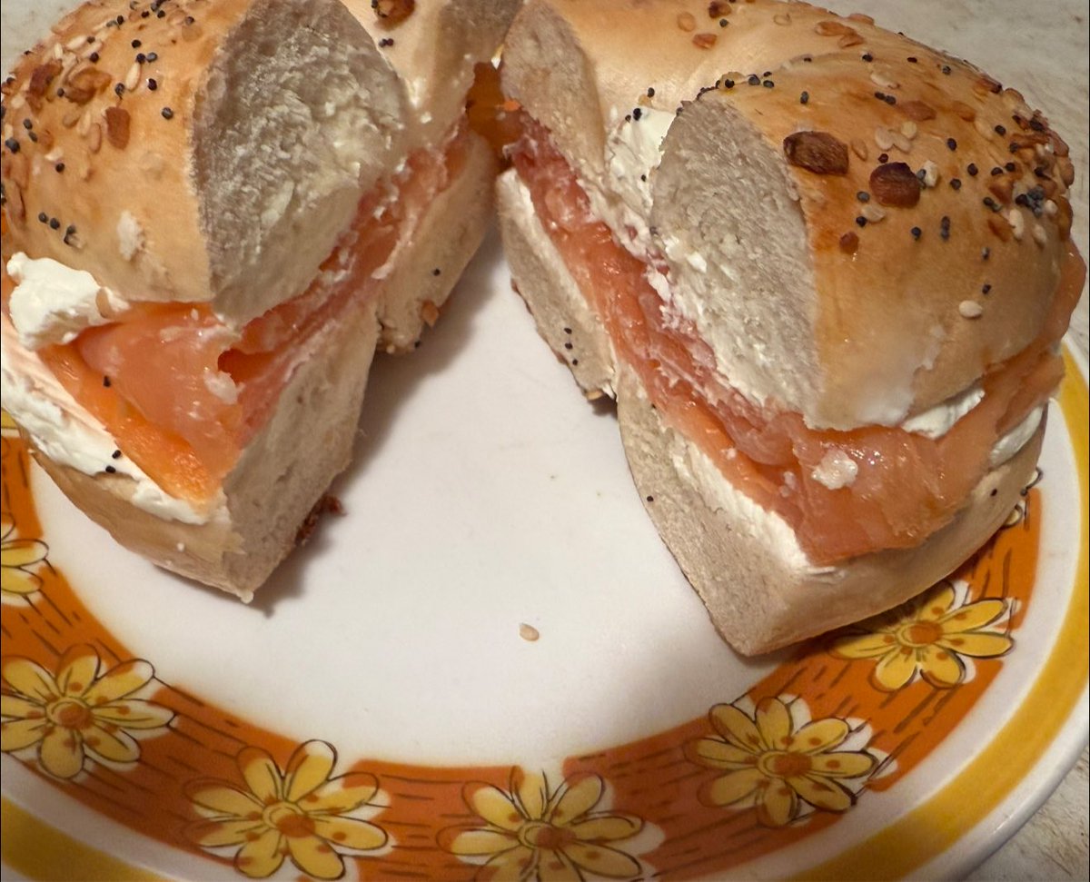 Does anything taste better than that bagel with lox and cream cheese after 25 hours of not eating? I don't think so.
