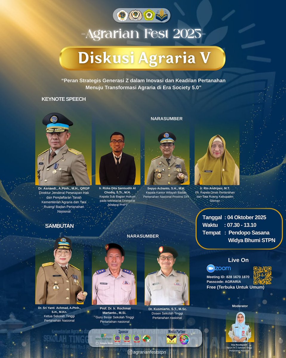 KANTAHKABKUDUS's tweet photo. | DISKUSI AGRARIA V - AGRARIAN FEST 2025 |
MUDA, MERDEKA, SADAR AGRARIA!!
#AGRARIANFEST2K25
#STPN https://t.co/mHwE6ZSom9