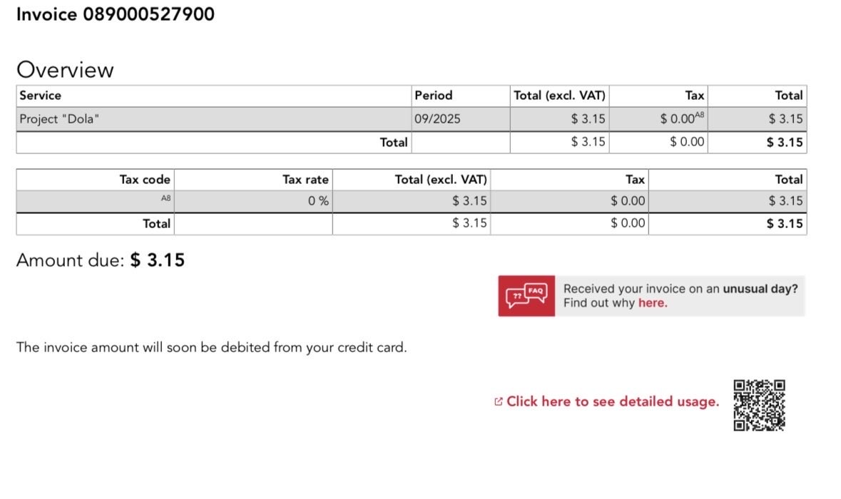 lovekencode's tweet image. My @hetzner vps bill