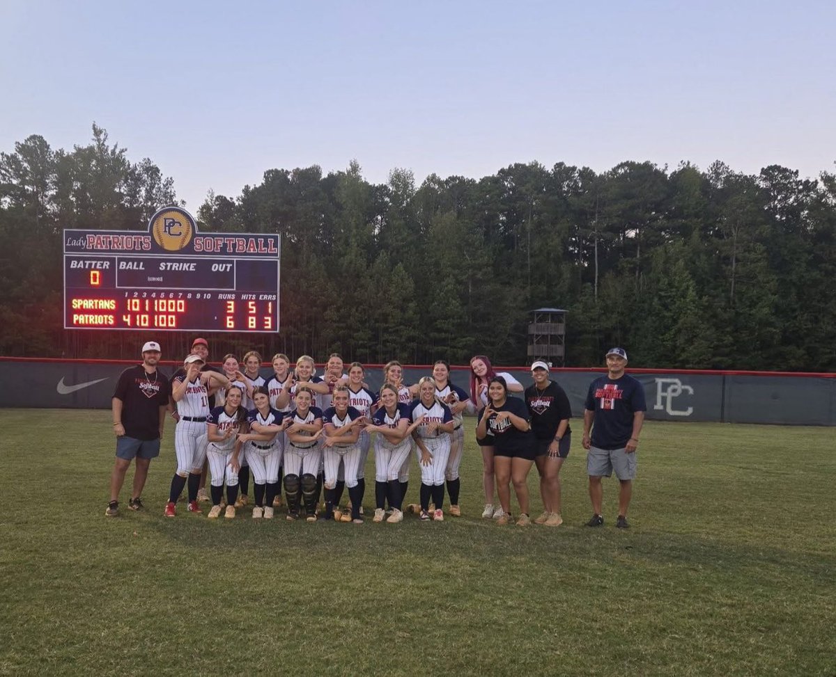 PCHS Softball (@pchsfastpitch) on Twitter photo HUGE Region win over Campbell tonight!! Total Team Win!
E. Puckett 7.0 IP, W 5 SO
G. Dempsey 3-4 , 2B
<a href="/TheCoachesBoxGA/">Coaches Box Georgia</a>
<a href="/PCHS_Pats/">Paulding County High School</a> HUGE Region win over Campbell tonight!! Total Team Win!
E. Puckett 7.0 IP, W 5 SO
G. Dempsey 3-4 , 2B
<a href="/TheCoachesBoxGA/">Coaches Box Georgia</a>
<a href="/PCHS_Pats/">Paulding County High School</a>
