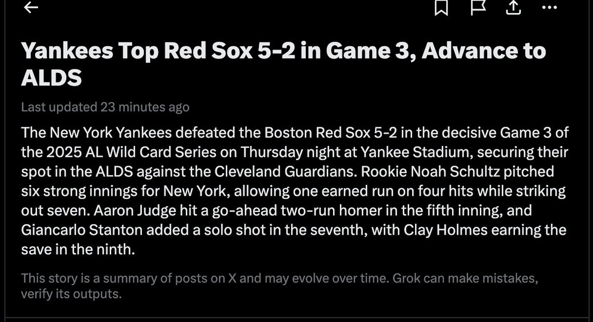 subzero_ak's tweet photo. Who uses X for news?....it's the 6th inning.  @SoxBooth https://t.co/dsQ5Ebzu7B