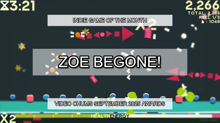 ZOE Begone! from <a href="/Retchy/">ZOE Begone! Out now on PC and consoles!</a> + <a href="/PMStudiosUSA/">PM Studios🧟Skopje'83 Out Now!</a> is our Indie Game of the Month! 🏅 videochums.com/article/indie-…