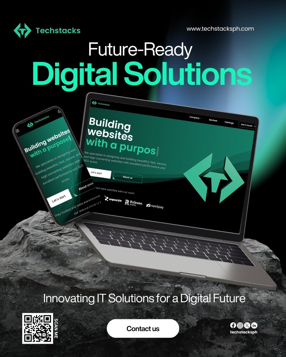 techstacksph's tweet image. 🚀 Future-Ready Digital Solutions
From websites to apps, Techstacks helps your business grow in the digital age.
✨ Let’s build your future today!
👉 techstacksph.com
#Techstacks #TechstacksPH #DigitalSolutions #WebDev #AppDev #ITServices #FutureReady