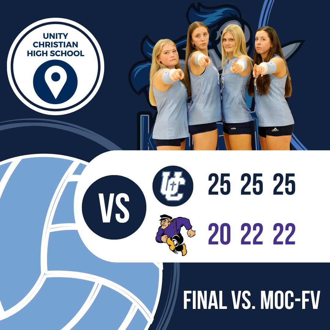 Unity Christian Knights Volleyball tweet media