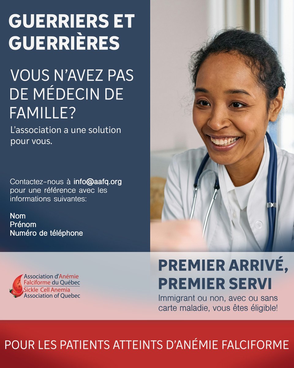 Association d'Anémie Falciforme du Québec tweet media