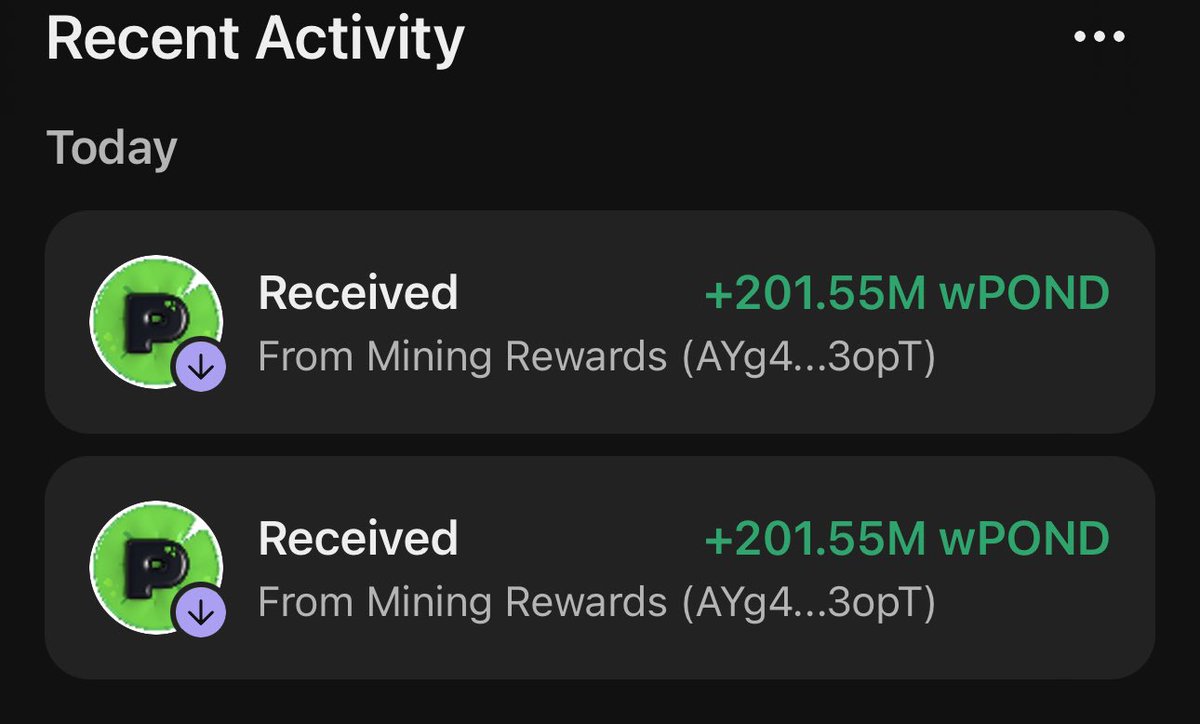 Came back to the house after a long day outside to find some much needed air in my wallet! Thank you <a href="/Kinetix0x/">Gambit</a> and <a href="/hWonderofWorld/">h wonder</a> ! Mine harder!!! ⛏️⛏️⛏️ $wpond $pndc $pork