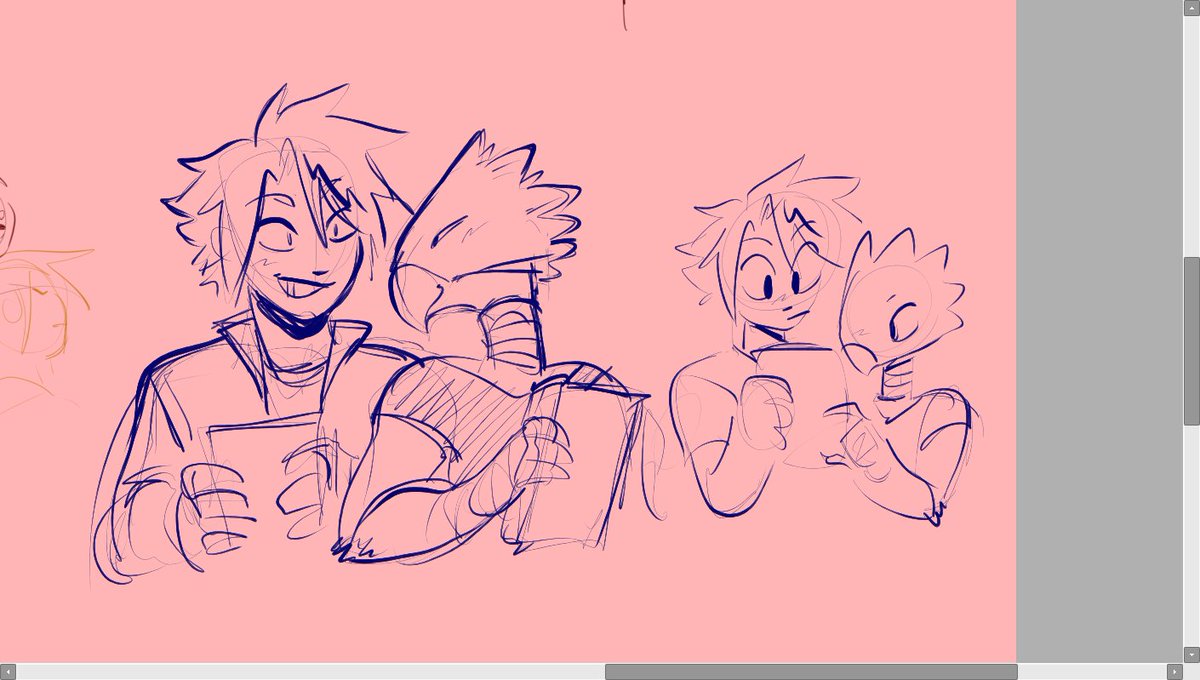 tokokami sketches from last night #tkkm