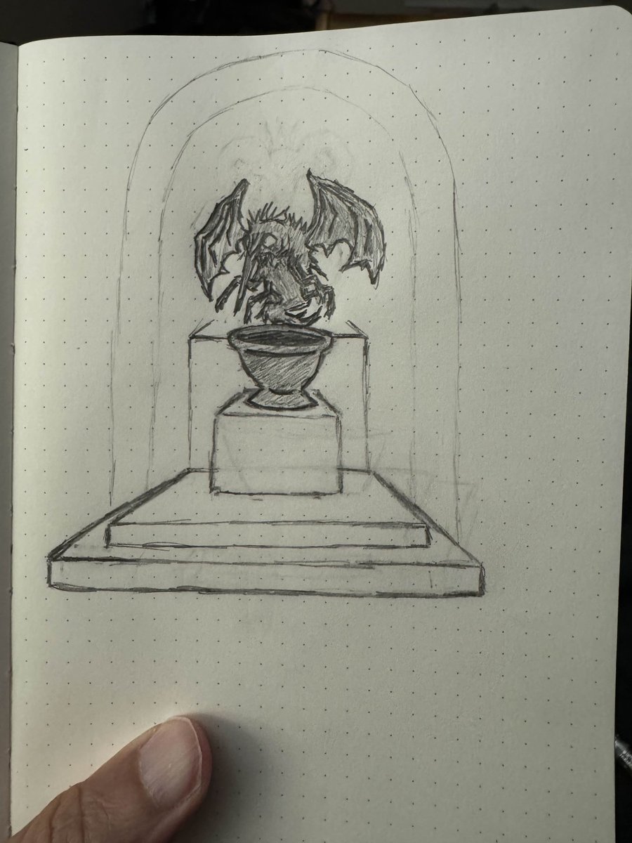 shadowdarkmemes's tweet photo. Day 2: IDOL
#shadowdark #shadowdarkrpg #shadowdarkmemes #drawtober2025 #arcanelibrary #IDOL @arcanelibrary https://t.co/UlLrKsFYMS