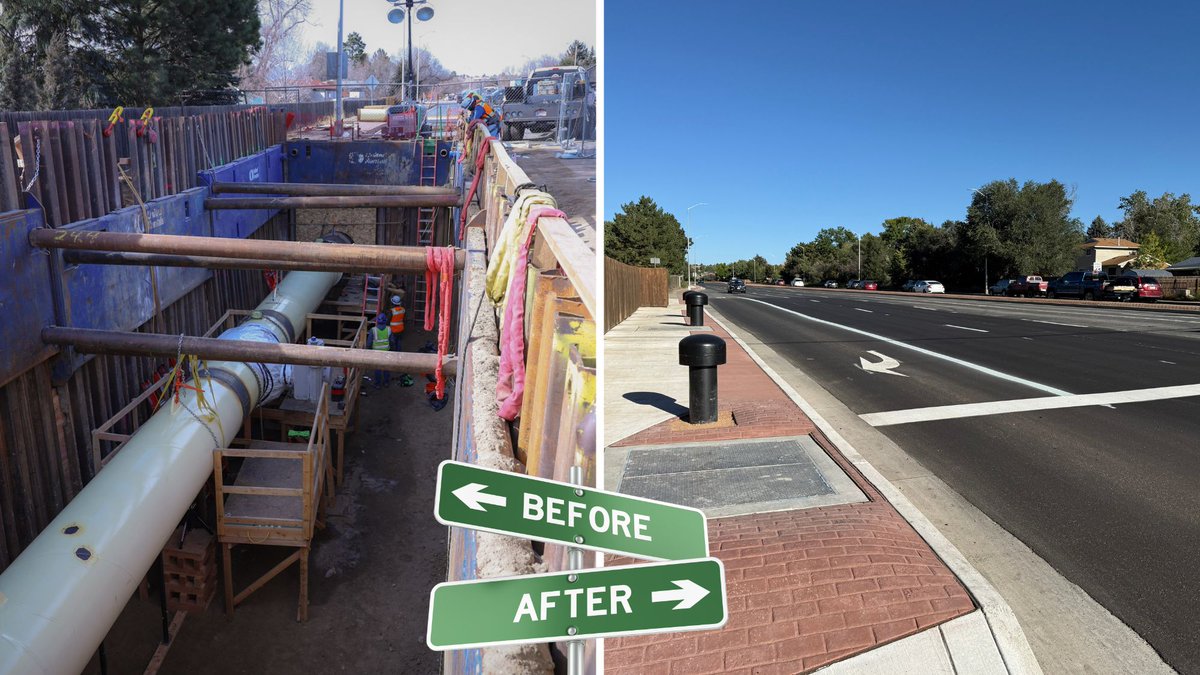 CSUtilities's tweet image. We know construction can be a hassle - especially on Academy. We’re excited to share all lanes in both directions are open following the completion of our Academy Vault Replacement Project!
Thank you for your patience while we worked to improve water service reliability.