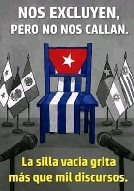 Podrán excluirnos de la Cumbre de las Américas, pero nunca lograrán callarnos. 
#CubaEstáFirme 
#CubaVencerá