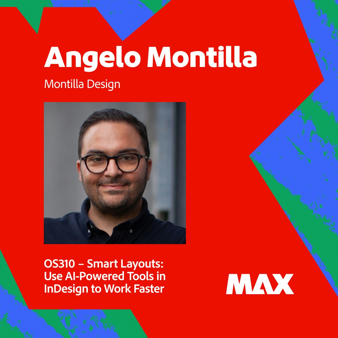 Thrilled and grateful to once again share my knowledge as an #Adobe MAX speaker!

Learn more at max.adobe.com or sign up for my session here: adobe.ly/4g24W31

#adobemax #adobeindesign #ai #aidesign #learn #teach
