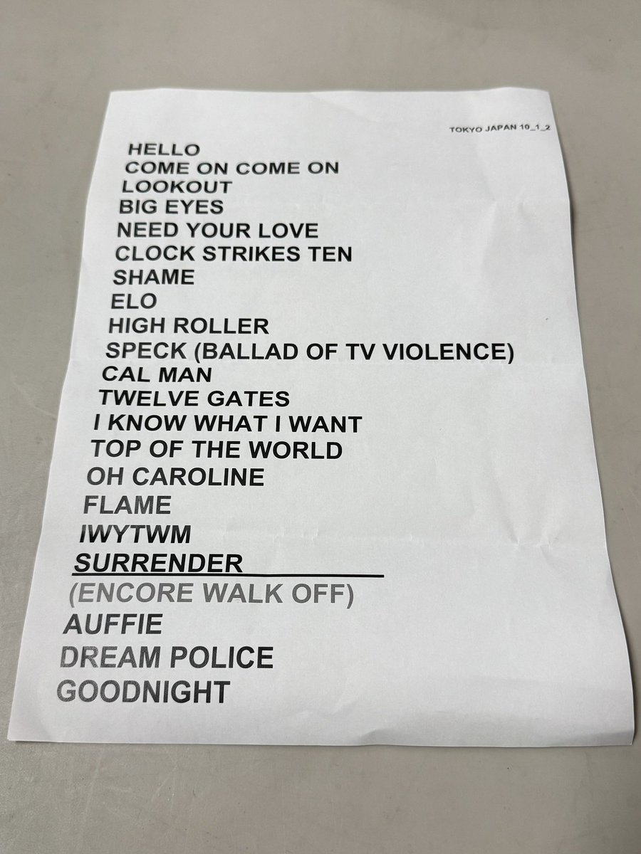 🏁🏁WE ❤️ Cheap Trick🏁🏁

出会った1979年から45年以上も経ってるのに、今日も夢見る気持ちを届けてくれるチープ・トリック🏁最高の武道館公演でした！！ロビン、トム、リック、ダックス(バーニーも叩いてほしかったな)、来日してくれてありがとう✨✨

沖さんと一緒に見届けたよ〜😭
#CheapTrick