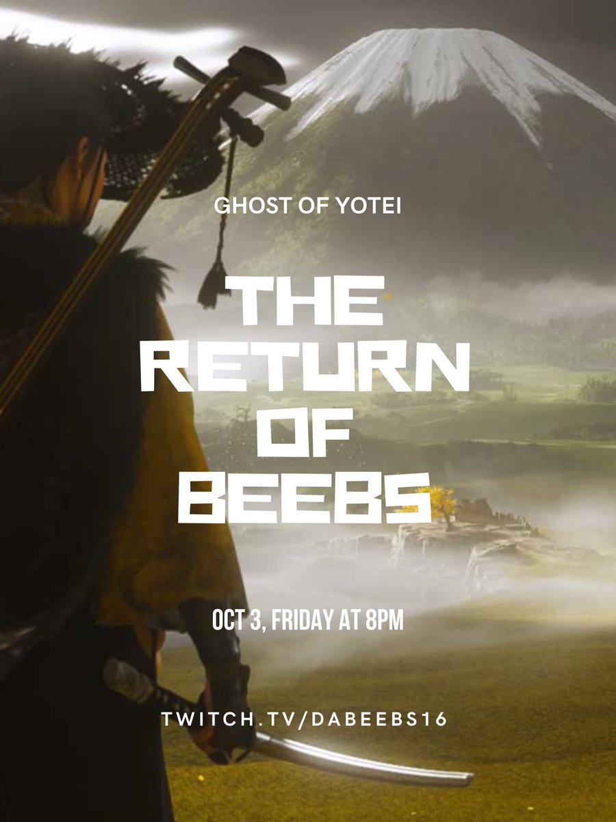 Back from the shadows. October 3, Friday at 8pm EST. #TwitchComeback #BackOnTwitch