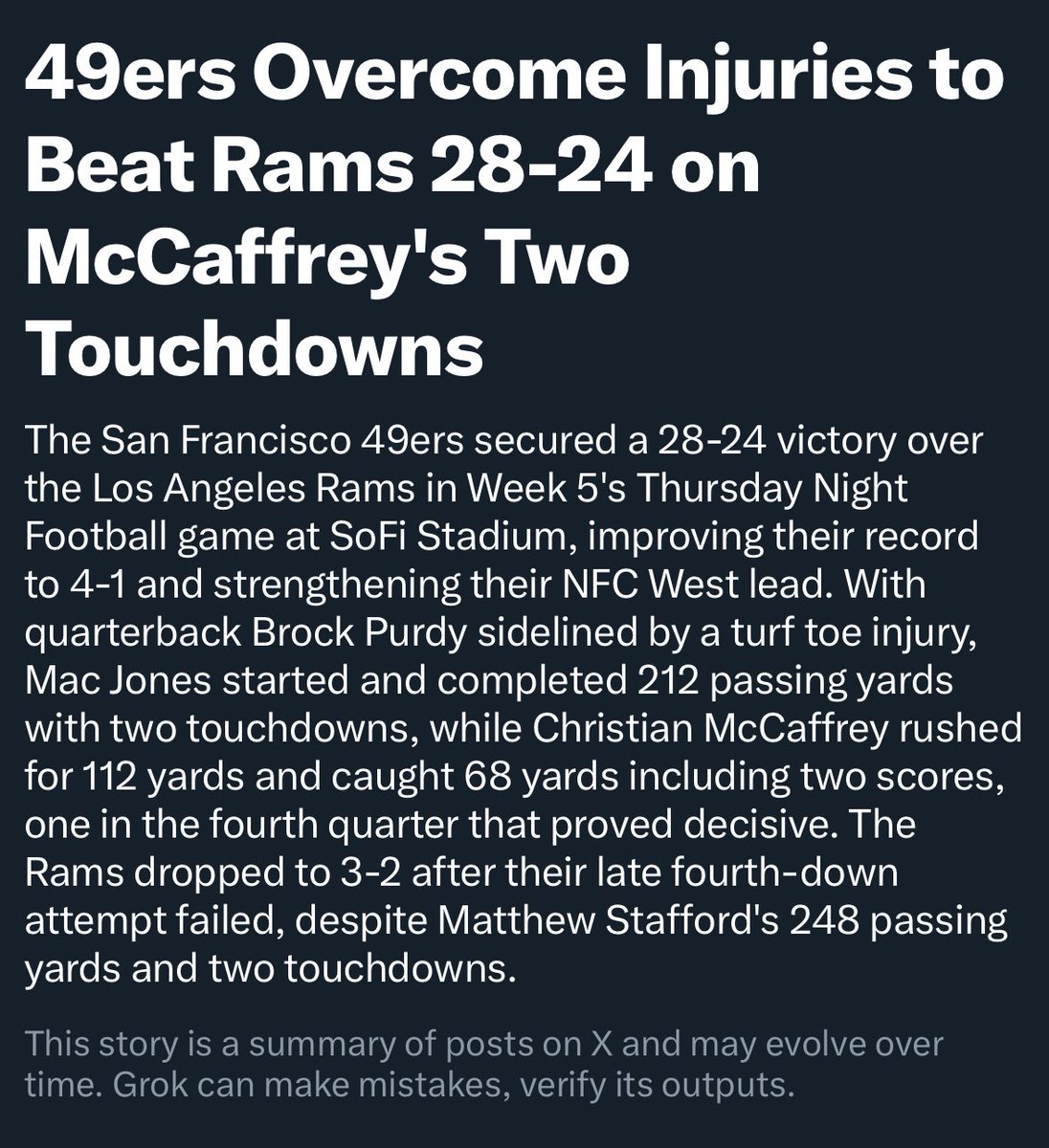 Am I taking crazy pills? This game is currently live right? As in it’s on right now, not finished?? #TNF #49ers #Rams