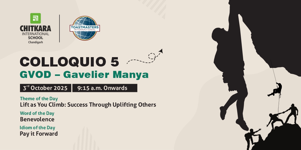 chitkara_school's tweet photo. Chitkara International School Gavel Club (Session 2024-2025) Set to Host its Inspirational 5th Colloquio Steered by Gavelier Manya

-
#CIS #session #toasmastersclub #studentsession #gavelsclub #orientation #studentlearning #event #ChitkaraInternationalSchool https://t.co/1LTE2r9uDD