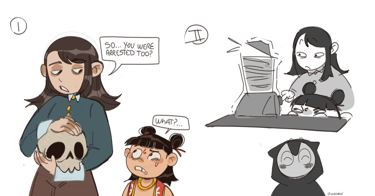 Demons XD #Abaddonfanart #NeZha2 #nezha #Doodles #hauntedhotel