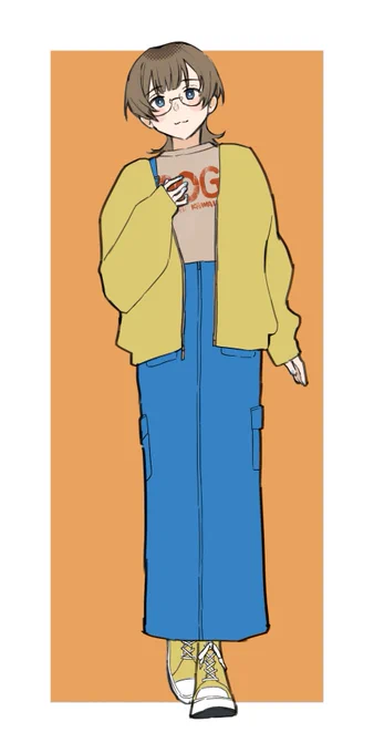 この前見つけたかわいい服でコーデを組んでみる