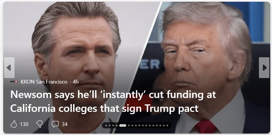 Wait a minute. Isn't the Democrats' rallying cry right now that government officials have no authority to cut funding from colleges that do things they don't like? 

It's almost like liberals have no principles whatsoever, only attacks.