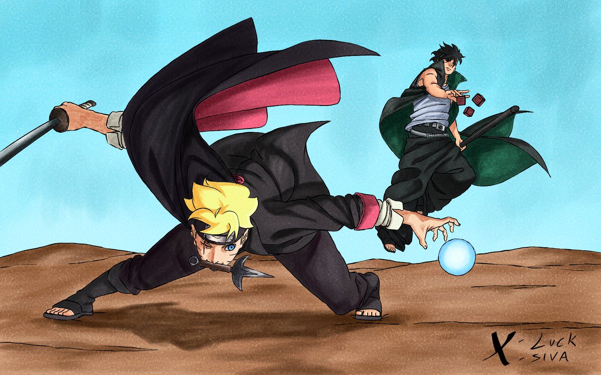 LuckDrawings's tweet image. Boruto and Kawaki fanart

#BorutoTwoBlueVortex