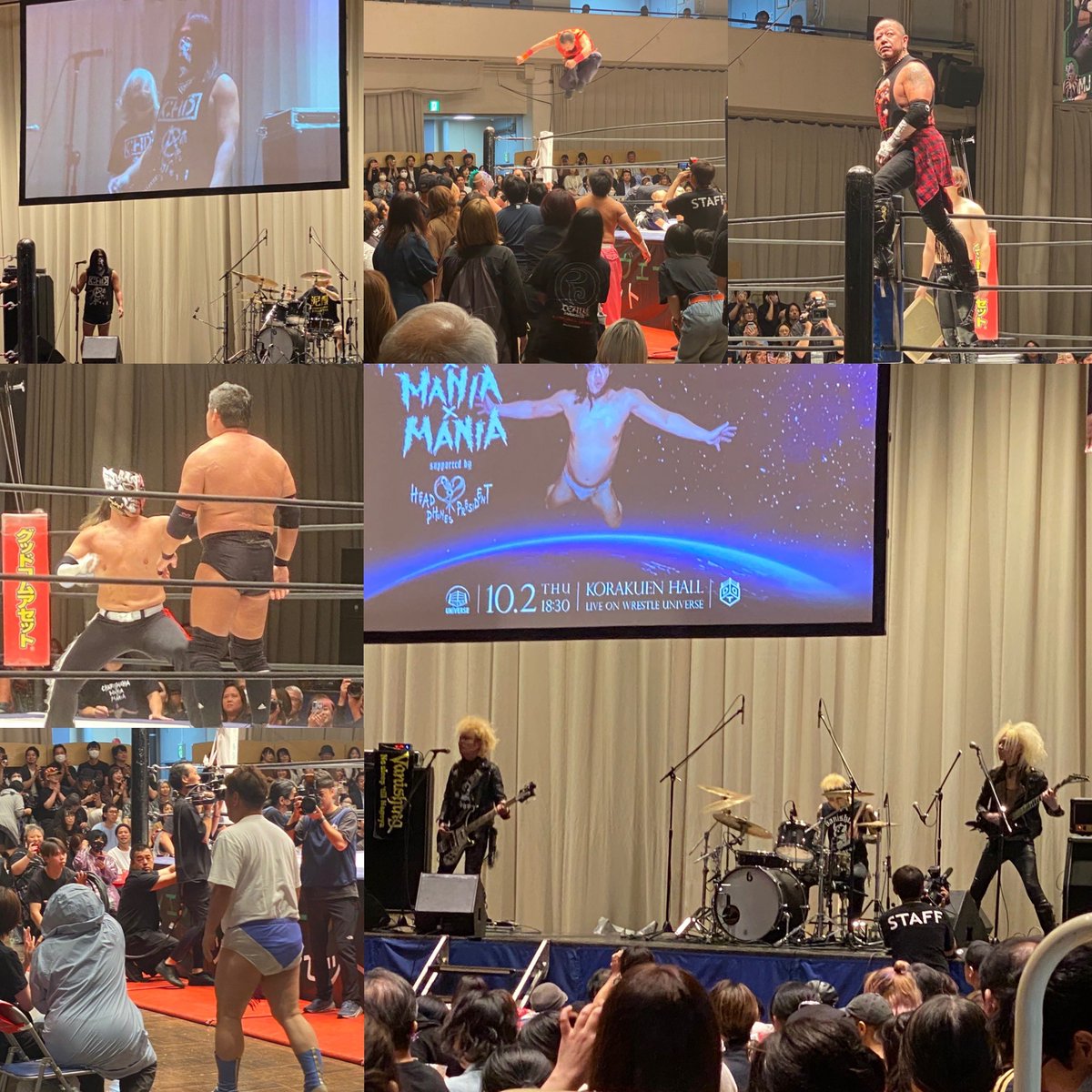 佐々木大輔選手の

20thアニバ〜サリ〜🎉

見応えしかなくて

まともな写真を撮るヒマ

なかったじゃねぇか

コノヤロ〜〜〜〜！！！

#CHARISMANIAxMANIAxMANIA
#ddtpro
#VANISHING