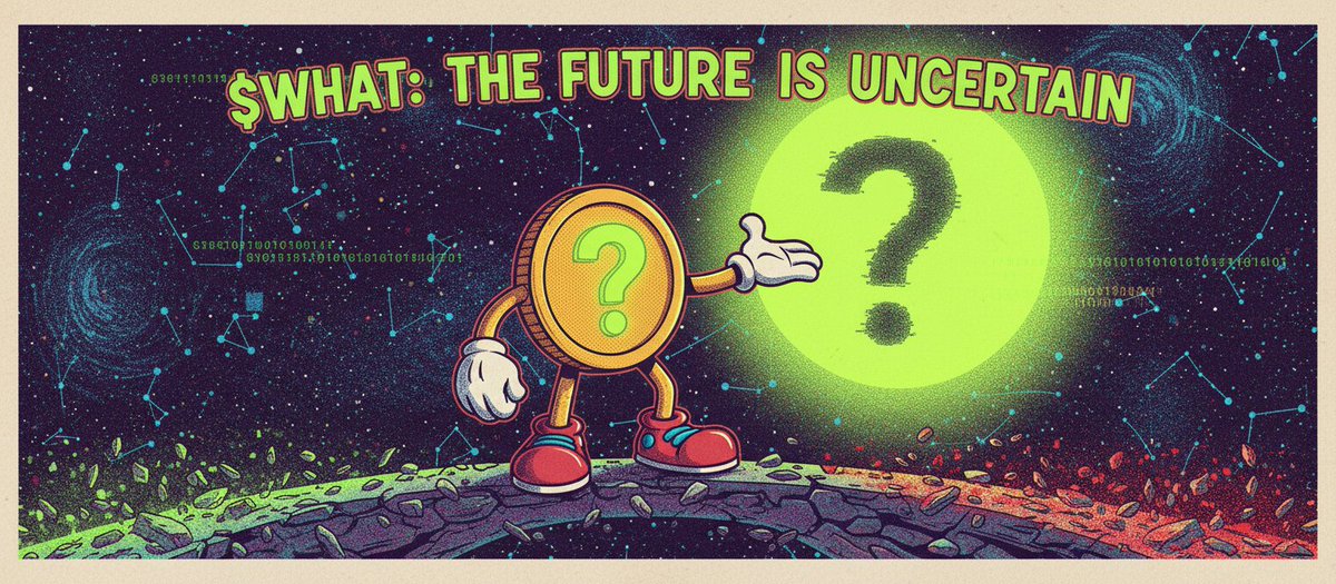 WhatCoinHQ's tweet photo. The answer is unclear.
The question is $WHAT. https://t.co/c01CQPf9w0