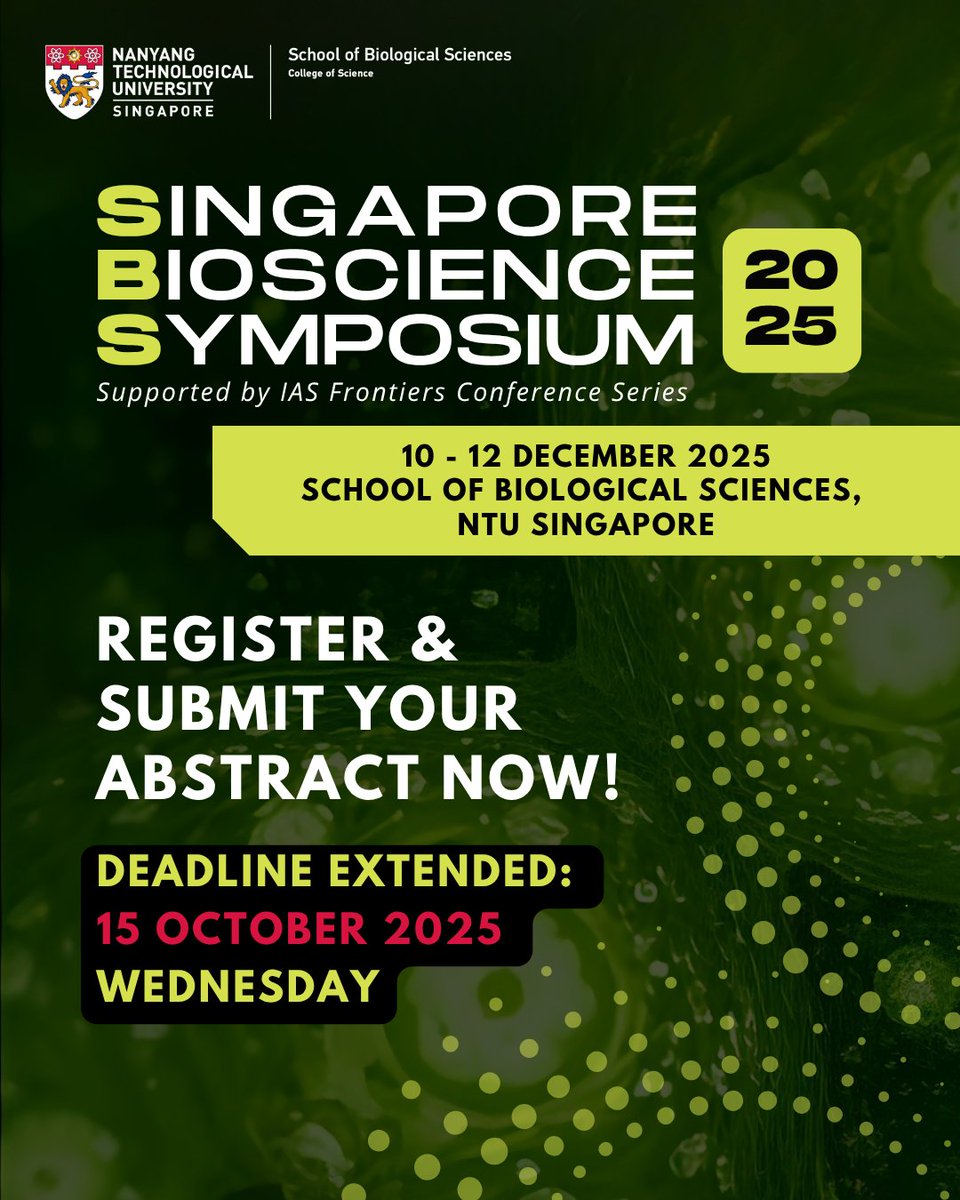 NTU School of Biological Sciences tweet media