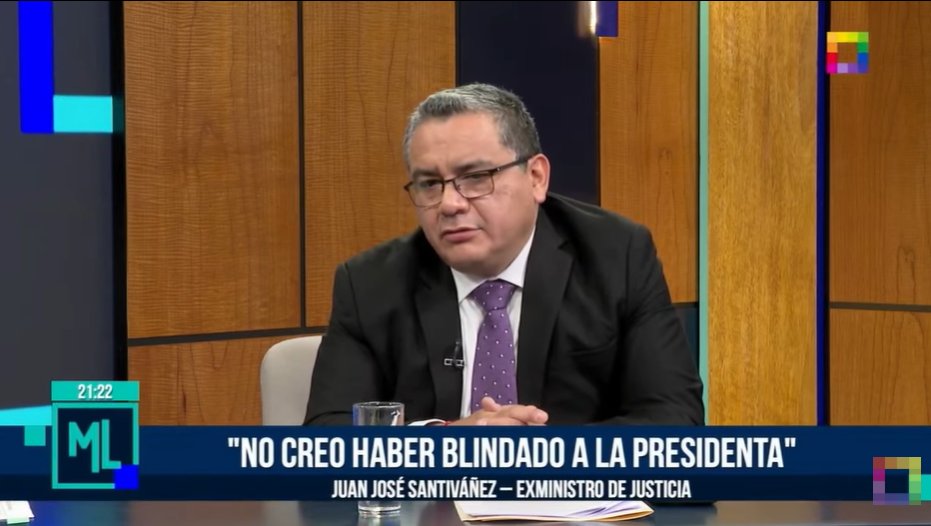 RubenTovarP's tweet photo. Santivañez habla de Dina Boluarte: Cuenta que él no fue el 'escudo presidencial' y que por su carácter como lideresa no necesita algún tipo blindaje. 

Via @MLEntrevista https://t.co/Q2Sk2WhNwq