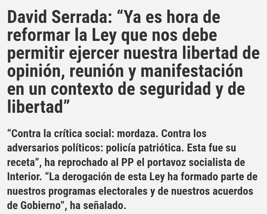 La <a href="/policia/">Policía Nacional</a> debe evitar enfrentamientos con manifestantes pacíficos.El pueblo 🇪🇸 tiene conciencia solidaria con Palestina.En éstos momentos se deben hacer esfuerzos colectivos <a href="/interiorgob/">Ministerio del Interior</a> <a href="/PSOE/">PSOE</a> prohíban órdenes restrictivas que impidan seguridad/libertad y👮‍♀️👮‍♂️objeto de críticas