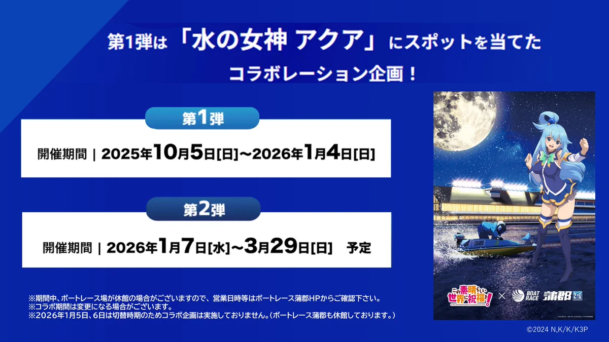 このすば ボートレース蒲郡 アクリルスタンド6点コンプリートセット