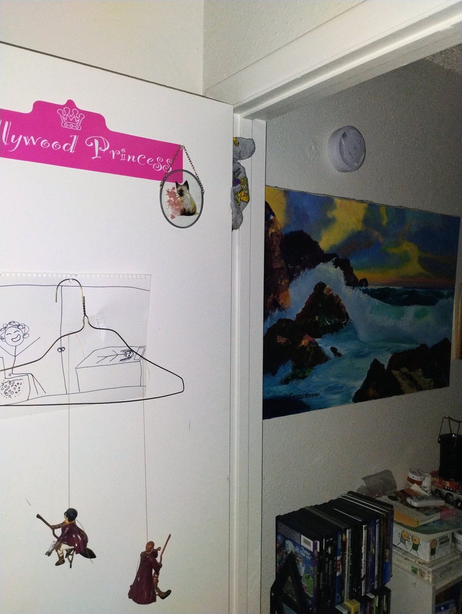 While watching the 49ers, my wife <a href="/PaolaKittyMulti/">Paola Kitty⁷ multi 🌈🌻</a> threw my socks from the couch and wanted them to go to the bedroom but instead the socks got stuck on the door.