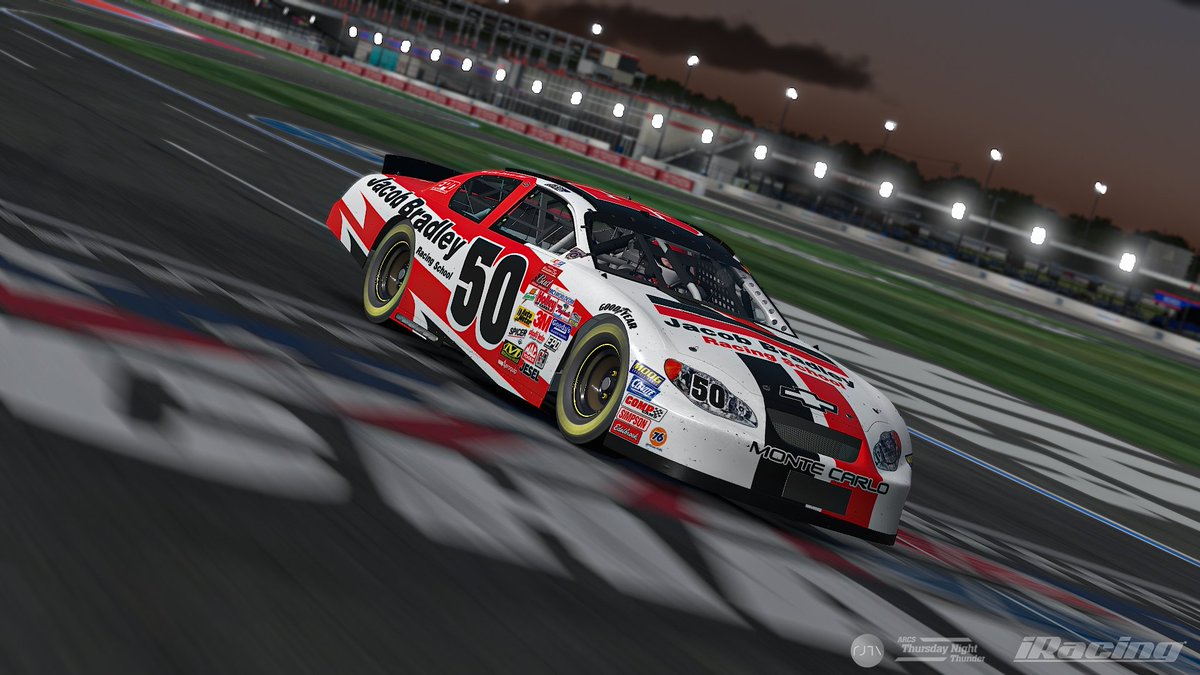 Bradley with the hat trick! Richmond next week!
#iRacing #NASCAR #esports <a href="/TNThunderSeries/">Thursday Night Thunder</a>