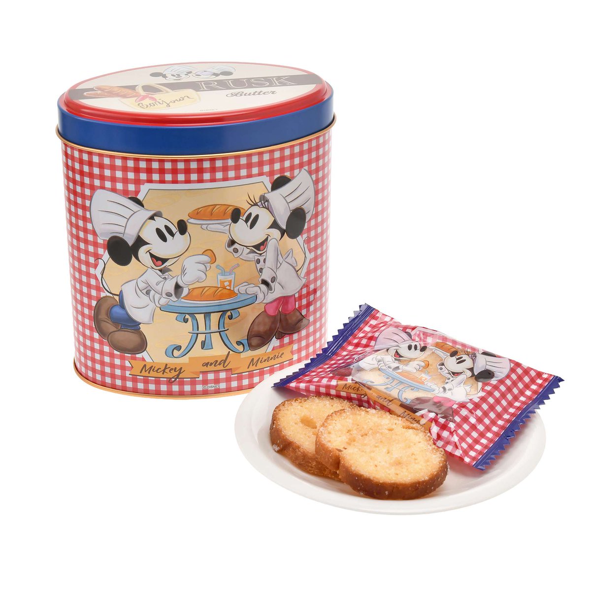 ディズニー缶　バケット ━━━━━━━━━━━━ #ディズニーストア 「ラスク 缶入り」 ✎𓂃