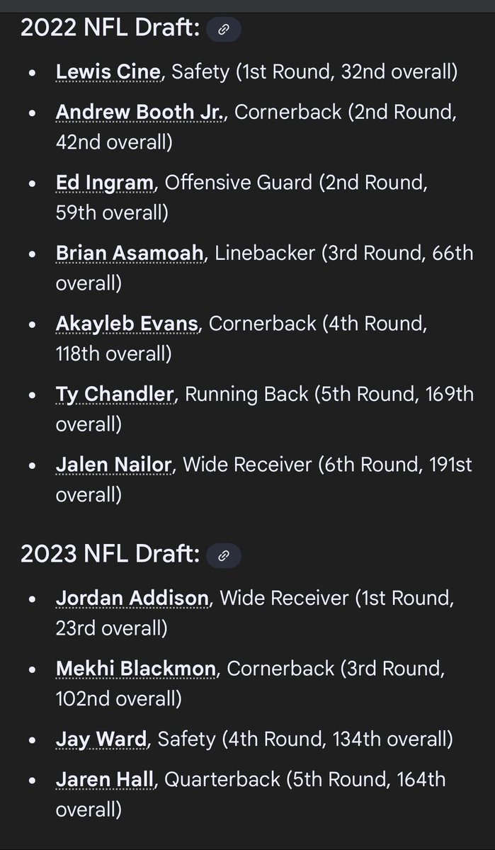 grogs24's tweet photo. @PurpleForTheWin Kwesi might be the worst drafter in the history of the NFL.  I can confidently say I could have drafted better. https://t.co/KBRC6PQptT