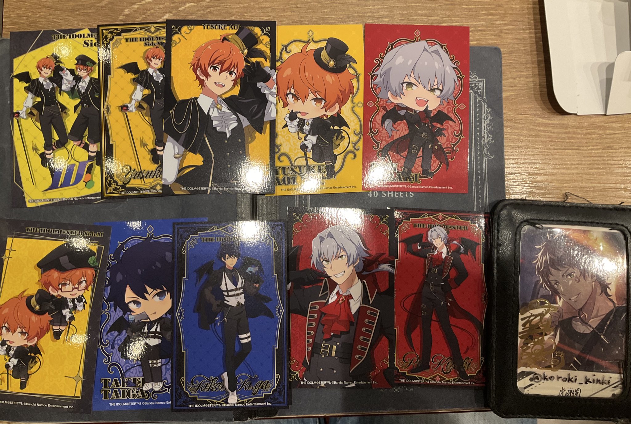 アイドルマスターSideMビックカメラコラボアクスタ、缶バッジ、トレカ アイドルマスターSideMビックカメラコラボアクスタ、缶バッジ、トレカ