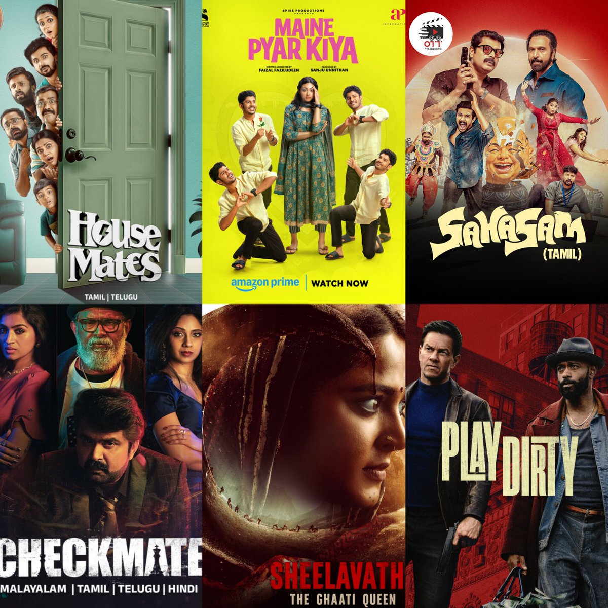 OTT_Trackers's tweet photo. 𝐓𝐡𝐢𝐬 𝐖𝐞𝐞𝐤 𝐎𝐓𝐓 𝐑𝐞𝐥𝐞𝐚𝐬𝐞 🤩🍿

𝐓𝐚𝐦𝐢𝐥  
#Madharaasi (Tamil, Tel, Mal, Kan, Hin) - Primevideo

#GandhiKannadi (Tamil) - Primevideo 

#TheGame: You Never Play Alone (Tamil,Tel, Mal, Kan, Hin) [Series] - Netflix

#Sshhhseason2 Ep3-4 (Tamil) - AhaTamil

#NaalaiNamadhe (Tamil) - AhaTamil 

𝐓𝐞𝐥𝐮𝐠𝐮 
 #LittleHearts (Telugu) - EtvWin 

#Junior (Telugu) - Primevideo & AhaVideo 

#HouseMates (Telugu Version) - Zee5

𝐌𝐚𝐥𝐚𝐲𝐚𝐥𝐚𝐦 
#MainePyaraKiya (Malayalam + Hindi) - Primevideo & SimplySouth 

#Sahasam (Malayalam + Tamil) - Sunnxt 

#Checkmate (Malayalam, Tamil, Tel, Hin) - Zee5

#OruVadakkanPranayaParvam (Malayalam) - ManoramaMax 

#Aalorukkam (Malayalam) - ManoramaMax 

𝐊𝐚𝐧𝐧𝐚𝐝𝐚 
#Junior (Kannada) - Nammaflix 

#Gowrishankara (Kannada) - Sunnxt 

𝐇𝐢𝐧𝐝𝐢 
#Sheelavathi : The Ghaati Queen (Hindi) - Primevideo 

#Annapoorani (Hindi Version) - JioHotstar

#BakasuraRestaurant (Hindi Version) - Primevideo 

𝐄𝐧𝐠𝐥𝐢𝐬𝐡 
#PlayDirty (English, Tamil, Tel, Mal, Kan, Hin) - Primevideo 

#Presence (English, Tamil, Tel, Hin) - LionsGatePlay 

#NightmaresOfNature (English) [Series] - Netflix 

#CaughtStealing (English) - Primevideo Rent 

#DowntonAbbey: The Grand Finale (English)  - Primevideo Rent 

#RabbitTrap (English) - Primevideo Rent 

#SpinalTap II: The End Continues (English) - Primevideo Rent 

#SuspendedTime (English) - Primevideo Rent 

#TinSoldier (English) - Primevideo Rent 

#TheToxicAvenger (English) - Primevideo Rent

#Monster : The Ed Gein Story (English) [Series] - Netflix 

#Steve (English) - Netflix 

#IF (English) - Netflix 
 
#Delirium (English) - Netflix 

#TheLostBus (English) - AppleTV+

#PrimitiveWar (English) - Primevideo Rent 

#Shell (English) - Primevideo Rent 

#TheThreesome (English) - Primevideo Rent 

V/H/S Halloween (English) - Shudder

#Werewolves (English) - Hulu 

#BringHerBack (English) - HBO Max 

Honey Don’t (English) - Peacock

𝐎𝐭𝐡𝐞𝐫 𝐋𝐚𝐧𝐠𝐮𝐚𝐠𝐞𝐬
#MissingKing (Japanese) [Series] - Netflix

#Genie : Make A Wish (Korean) - Netflix

#EjenAli : The Movie (Malaysian) - Netflix 

#RIV4LRIES (Italian) [Series] - Netflix

#WinxClub : The Magic is Back (Italian) - Netflix 

#TheNewForce (Swedish) [Series] - Netflix 

#OTT_Trackers