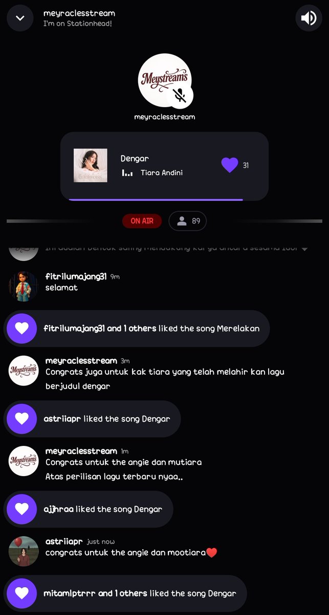 kalanaa_ap's tweet image. Congrats Angie dan ka Tiara untuk lagu terbarunya💖💖
congrats juga untuk the Angie dan Mootiara♥️
#CintaituMERELAKAN
#TiaraAndini #Dengar