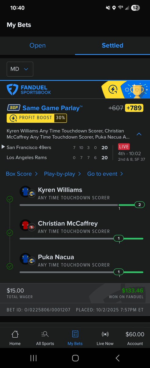 HoyaG's tweet photo. S/O @NextLevelBets_ slim don't miss 🫡 https://t.co/qwttEF2snv